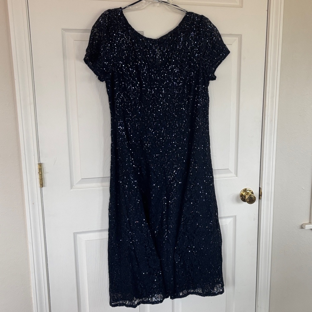 Elegant Black Sequin Dress